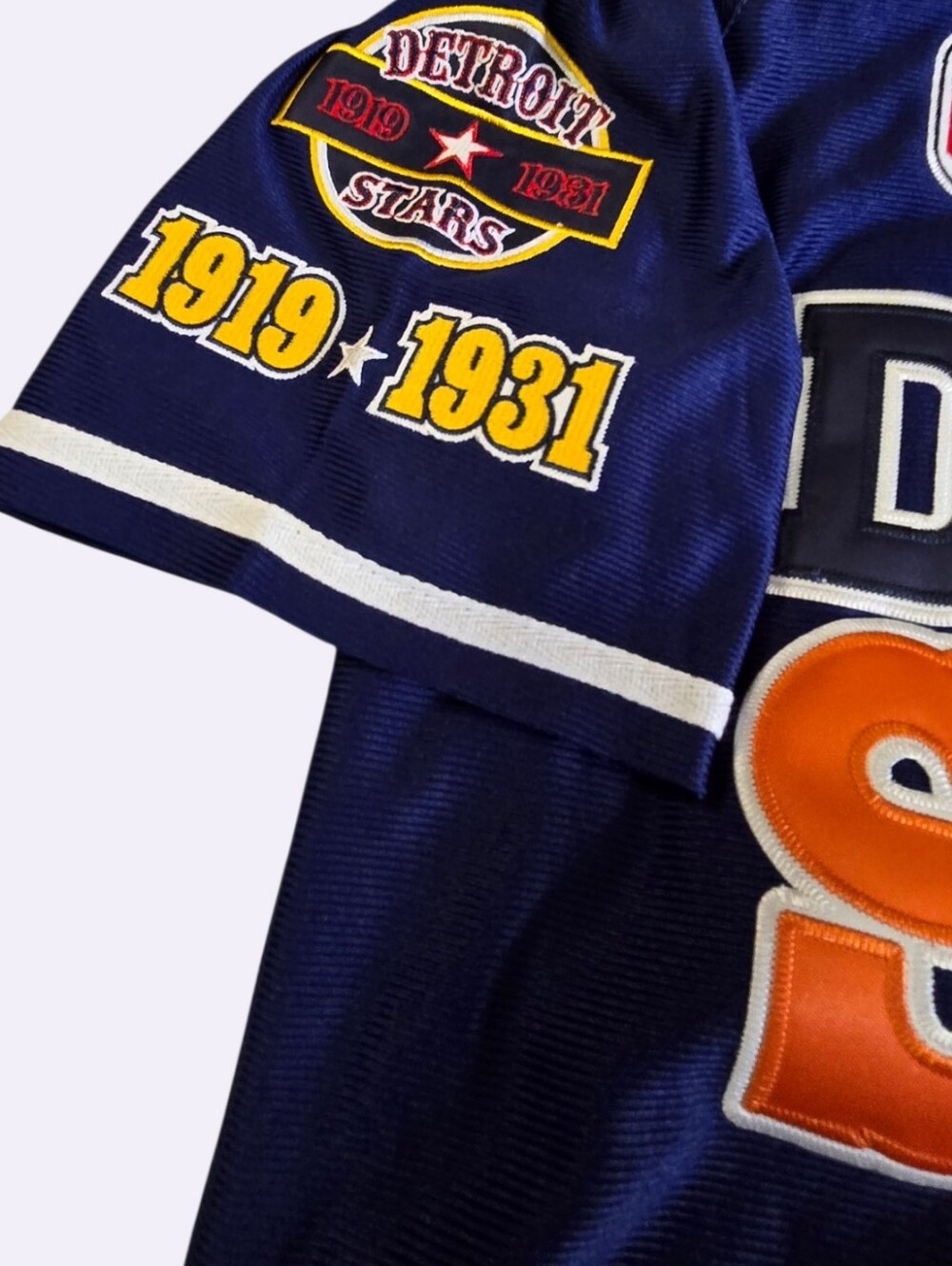 NWT Detroit Stars 24 Negro League Baseball Jersey  L Headgear Classics Large - Picture 4 of 10